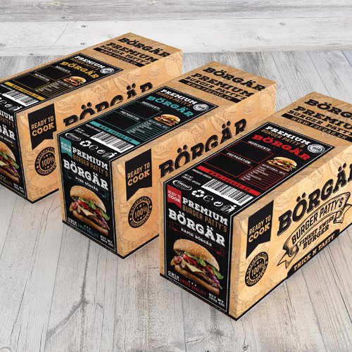 NEW Burger Patty Packaging - Food Service Design by ANGRYCAT™