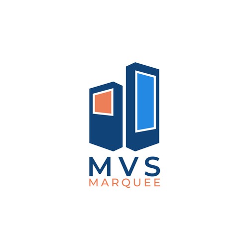 MVS Marquee digital signage logo Design by Fierda Designs
