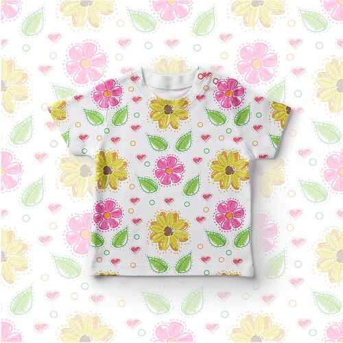 Illustrations to print onto a baby clothing- onesie, nursing cover, headbands, leggings..etc Design by Paz Forward