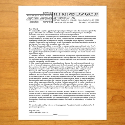 Law Firm Letterhead Design Design by Gianna Studios