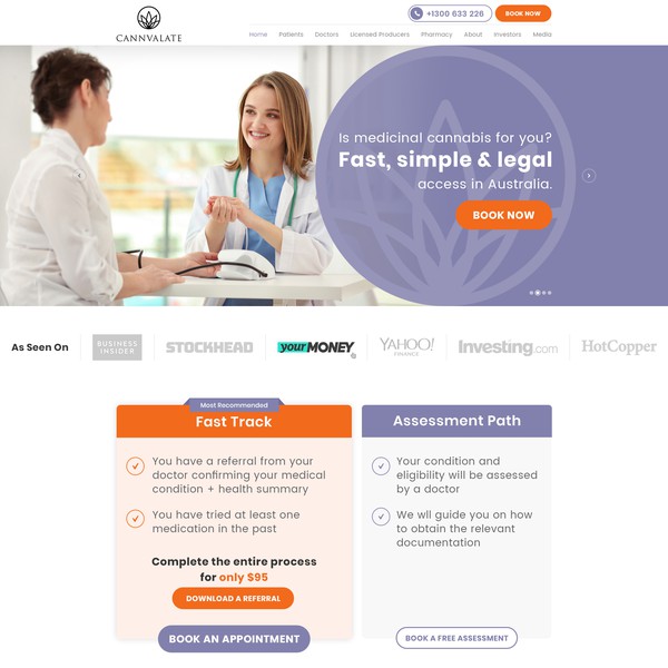 Website Design for Cannvalate