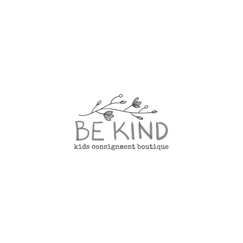 Be Kind!  Upscale, hip kids clothing store encouraging positivity Design by .supernova
