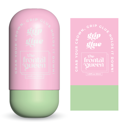 Design Wig Glue Product label  for a Viral Gen Z hair brand! Design by Sayyed Jamshed