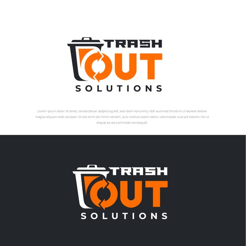 truck and company brand logo Fun and professional. Would like to incorporate a truck or trash can in the design Design by smitadesign