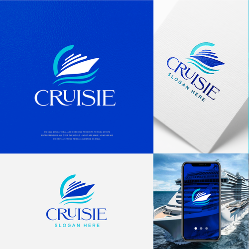 Diseño de Cruise Travel Agent Logo - Modern and Sophisticated de S2Design✅