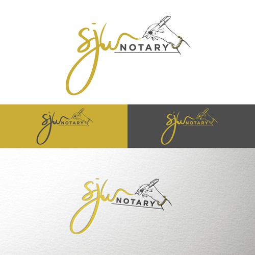 "I need a powerful & professional logo for my new notary business" Design by seagan