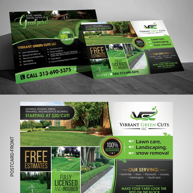 Lawn and Landscape Advertisement | Postcard, flyer or print contest