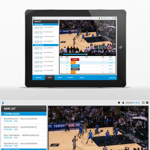 Design di Create a stunning iPad design for a sports app di SoLoMAN