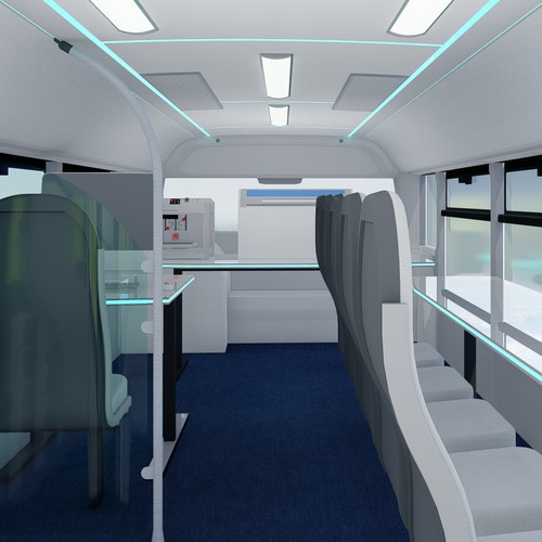 mobile scientific and technological bus (3d) Design by Gaeah