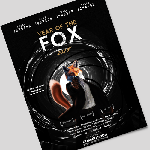 Life360 2023 Year of the Fox Poster Design by Ashley Cannuli