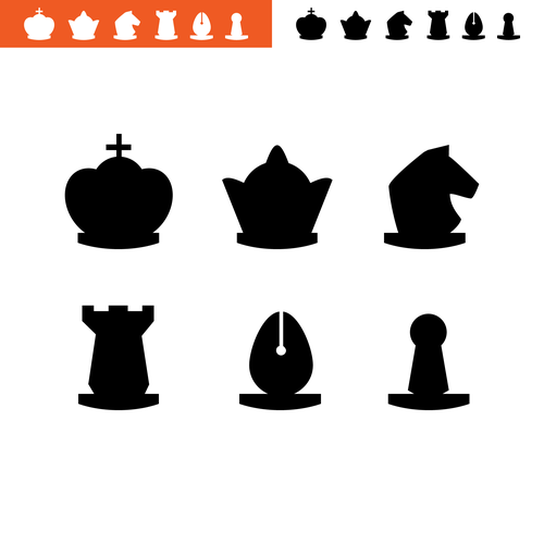 Chess piece design to be stamped onto all of our games Design by DX Raven Design