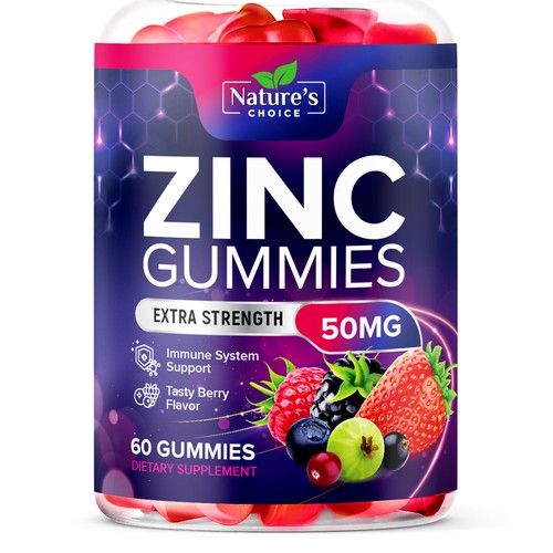 コンペ「Tasty Zinc Gummies design needed for Nature's Choice」のデザイン by TUNSAYさん 