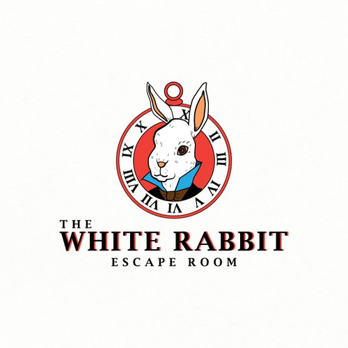 White Rabbit Escape Room Logo Design Wettbewerb