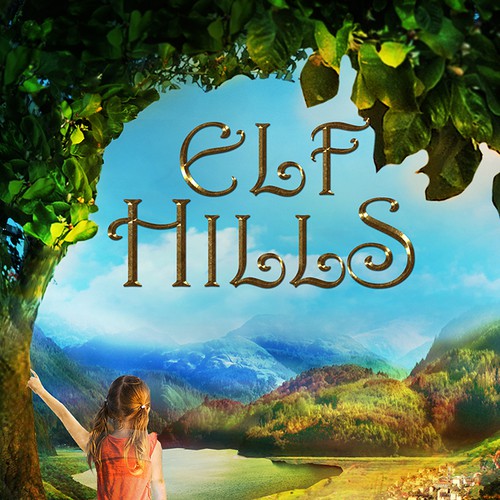 Book cover for children's fantasy novel based in the CA countryside Diseño de Ddialethe