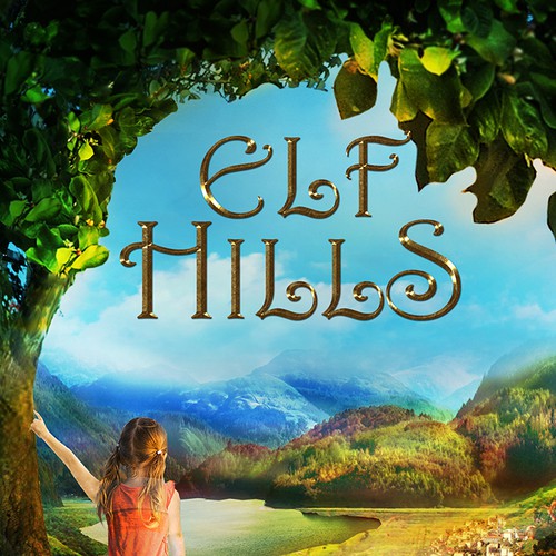 Book cover for children's fantasy novel based in the CA countryside Design by Ddialethe