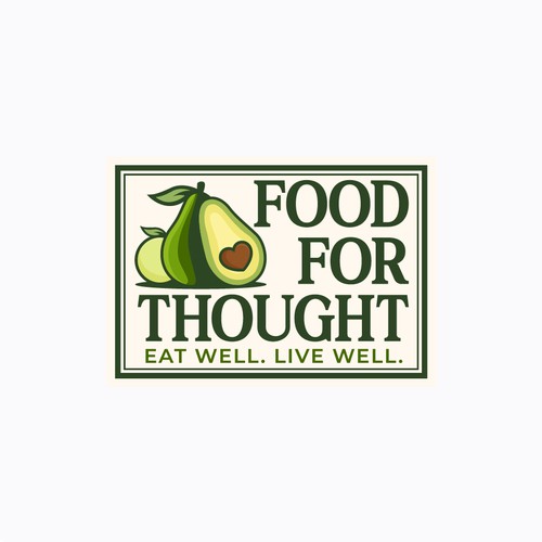 Fresh, Playful Island-Inspired Logo for Food For Thought – Organic Café & Market in the Florida Keys Design by norzone