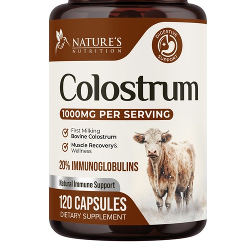 Powerful, Colostrum Design Needed for Nature's Nutrition Design by UnderTheSea™