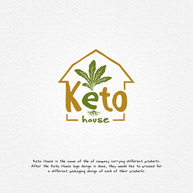 Catchy And Creative Health And Wellness Logo For Keto House