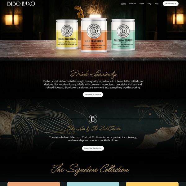 Cocktail brand Website
