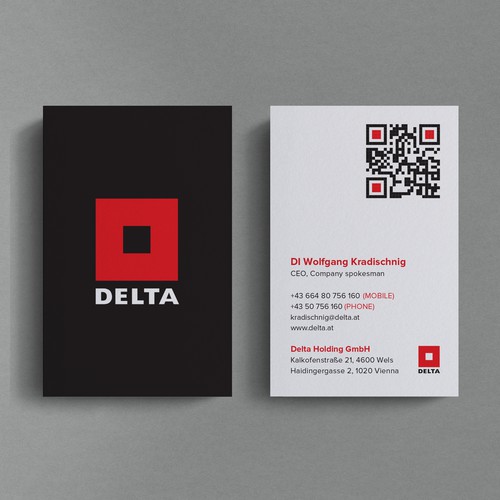 DELTA Business Card Relaunch Design by Birendra Chandra Das