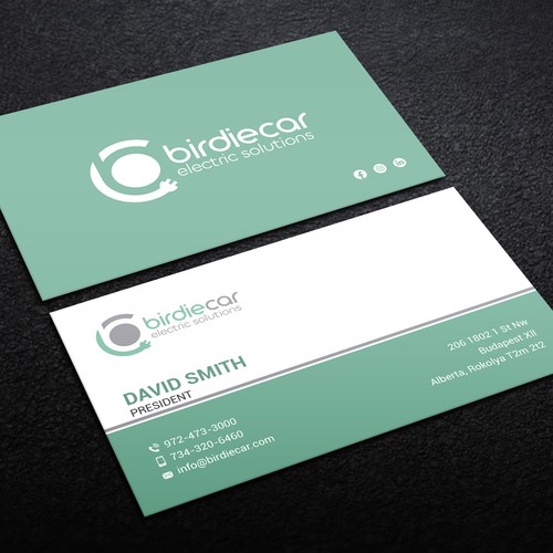 business card for company called birdie Design by Lvana_art©