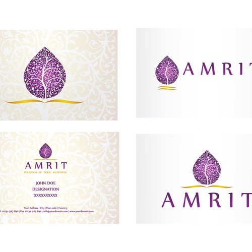 Create a modern exotic visual for Amrit Design by dtly2k designs