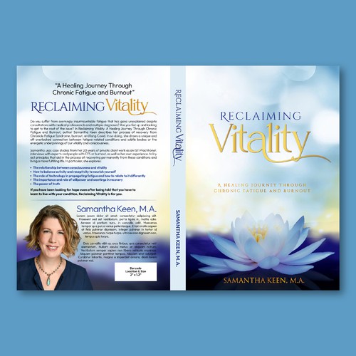 Cover for a spiritual healing book that helps combat fatigue and burnout Design by Creative_Crafter