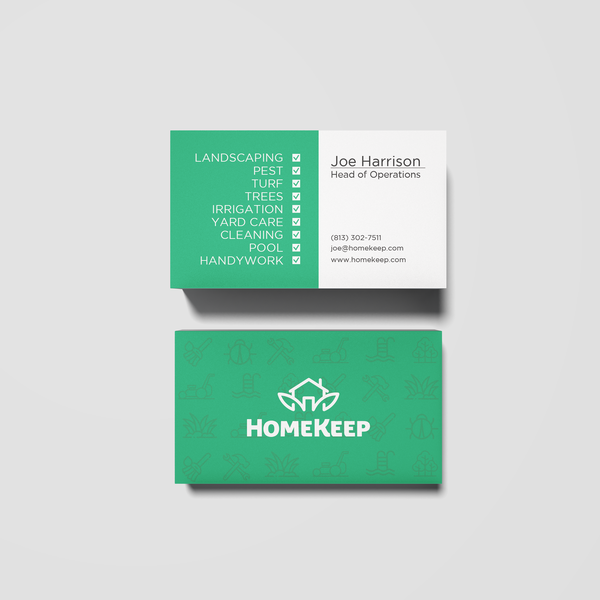 Minimal and Informative Business Card Design
