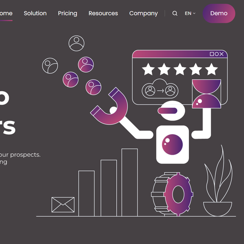 Technology Website Illustration Brilliance Design by Sergey Goldshtain