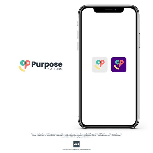 Logo for app that helps business DO GOOD Design by axehead