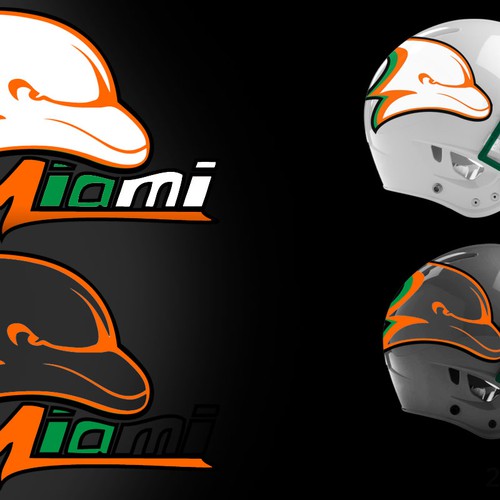 99designs community contest: Help the Miami Dolphins NFL team re-design its logo! Réalisé par 2D_3D_iD