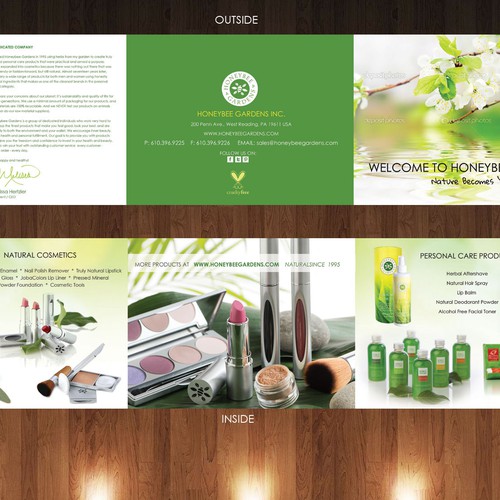 Brochure For Natural Cosmetic Company Postcard Flyer Or Print Contest 99designs
