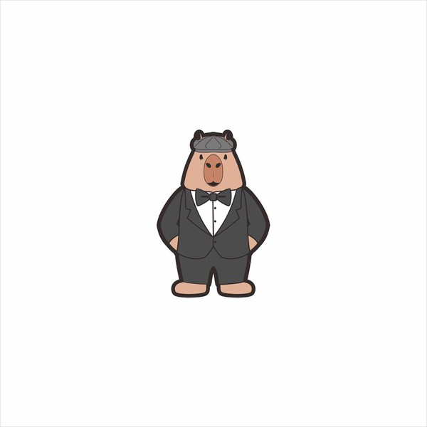 Mascot design Capybara