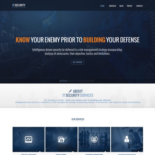 Professional as well as cool landing page for an innovative company that keep your business secure Design by Maia & Stefan Pulciu