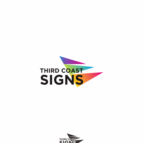 New vibrant business logo and branding for a sign making company serving Chicago Design by ntôþ