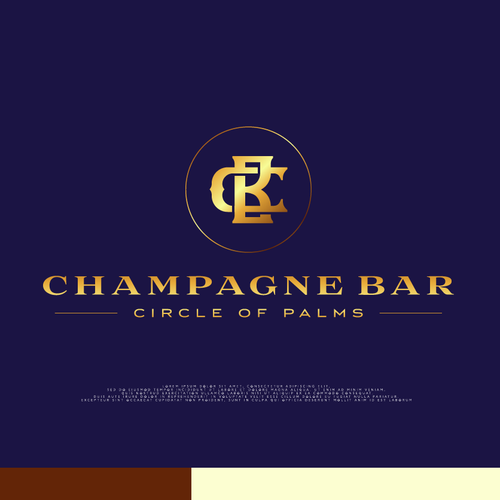 Luxury and modern Champagne Bar logo Design by POZIL