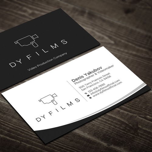 Business card for video production company Design by Rskylight