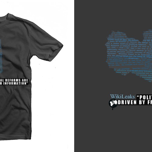 New t-shirt design(s) wanted for WikiLeaks Réalisé par stvincent