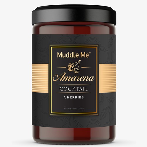 Label For Classy Cocktail Cherry Design by ADD778