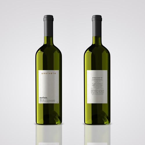 Minimalistic wine label needed Réalisé par Alem Duran