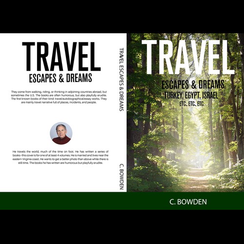 Cover for a travel/autobiography/brief essay book Design by MS_99