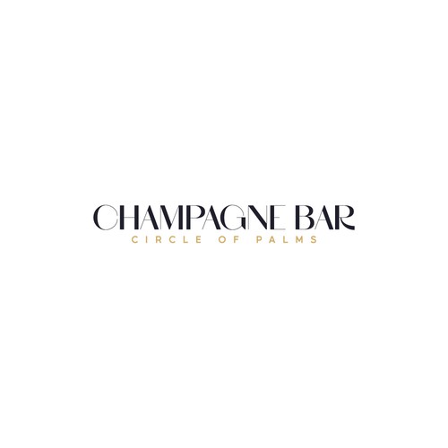 Luxury and modern Champagne Bar logo Design by TheLogo69