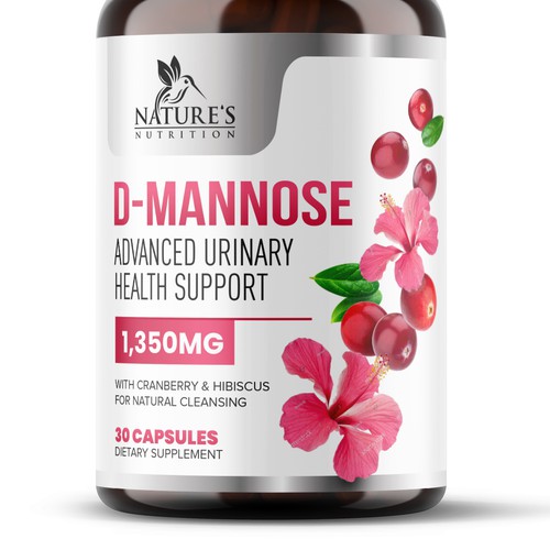 Colorful D-Mannose Design Needed for Nature's Nutrition Design by GayanMH