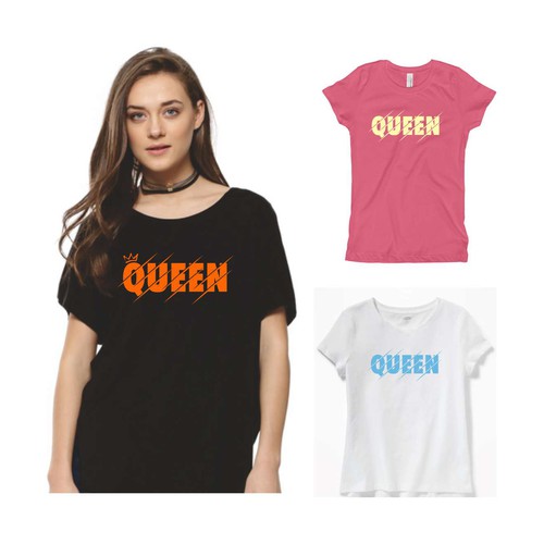 African Diaspora "QUEEN" Dialect T-Shirt Design Design by Risna79