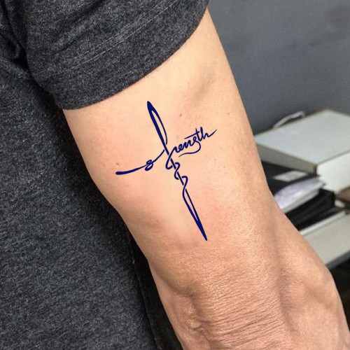 barbed wire cross tattoos