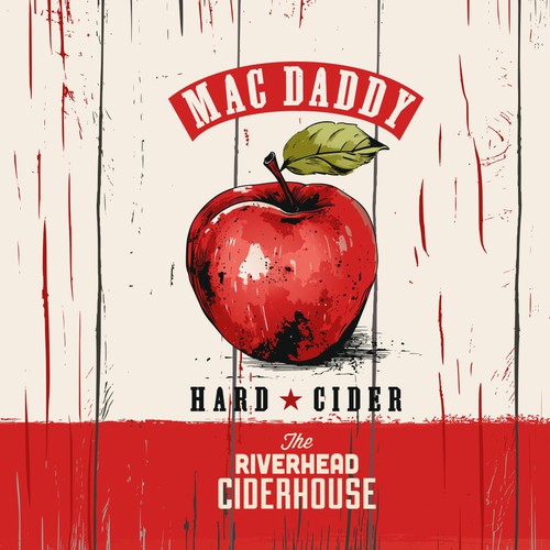 Design a rustic feeling slim can for hard apple cider Diseño de DesinNIK