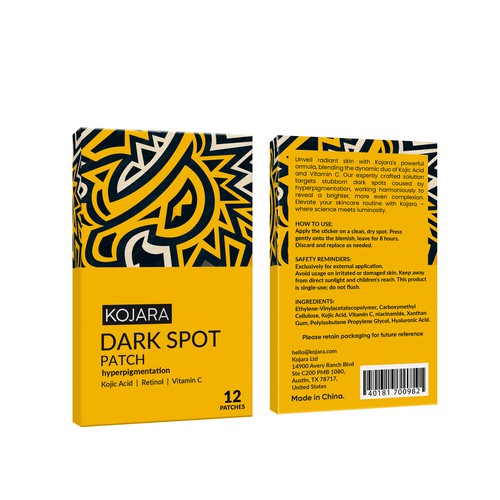DARK SPOT PATCH PACKAGING Design by Rajith Shantha
