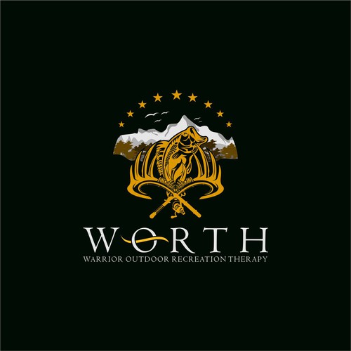 Warrior Outdoor Recreation Therapy - WORTH Logo Design Contest Design por Maniacc_Design