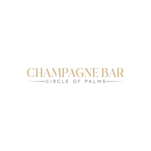 Design Luxury and modern Champagne Bar logo di subahman