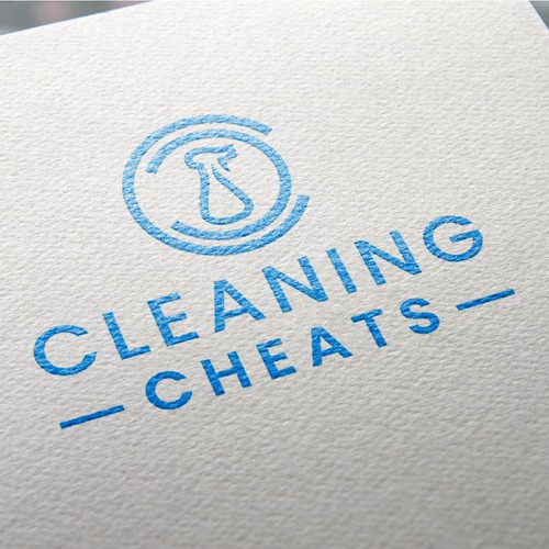 Fun logo design for a cleaning blog and product line Design by Nerio Designs